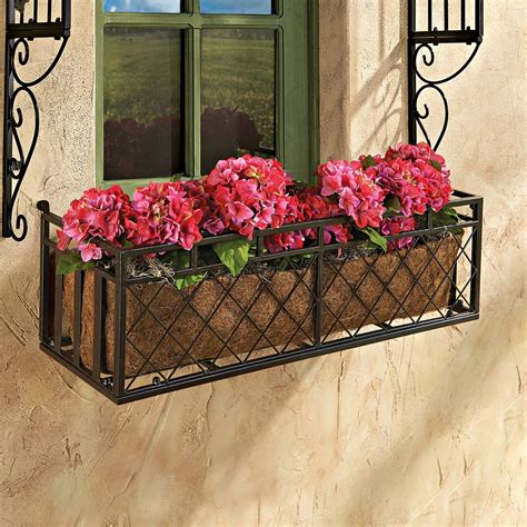 wrought iron window boxes